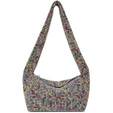 Rhinestone Evening Handbags Sparkling Crystal Purse Daily Casual Shoulder Bag...
