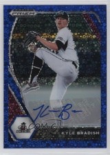 2021 Panini Prizm Draft Picks Blue Donut Circle 23/25 Kyle Bradish Auto 2x4