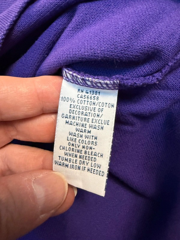 Ralph Lauren Polo  t-shirt custom fit size L men’s purple image 7