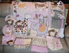 Cocalo Baby Jacana Jungle Nursery Crib Bedding Decor Set - 10 pc