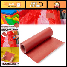 Waterproof Vinyl Repair Patch Roll 1ft x 10ft for Bounce House, Red - Durable