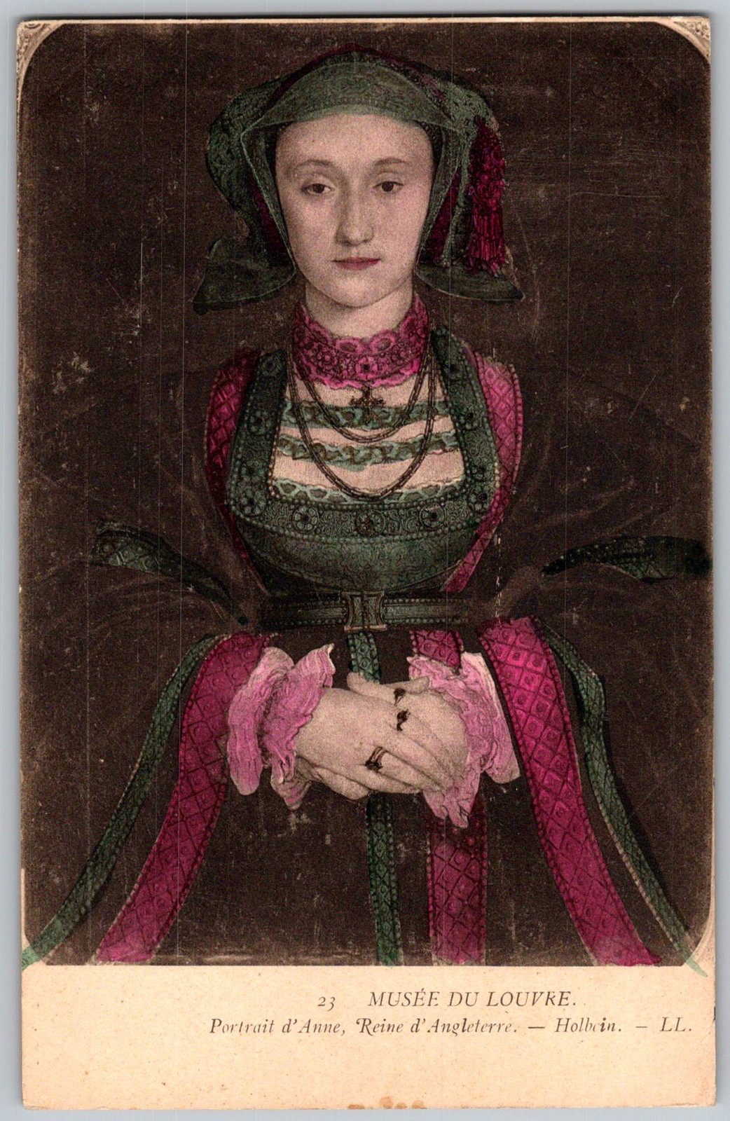 Antique Postcard Portrait Anne Of Cleves Paris, Fr 1910s
