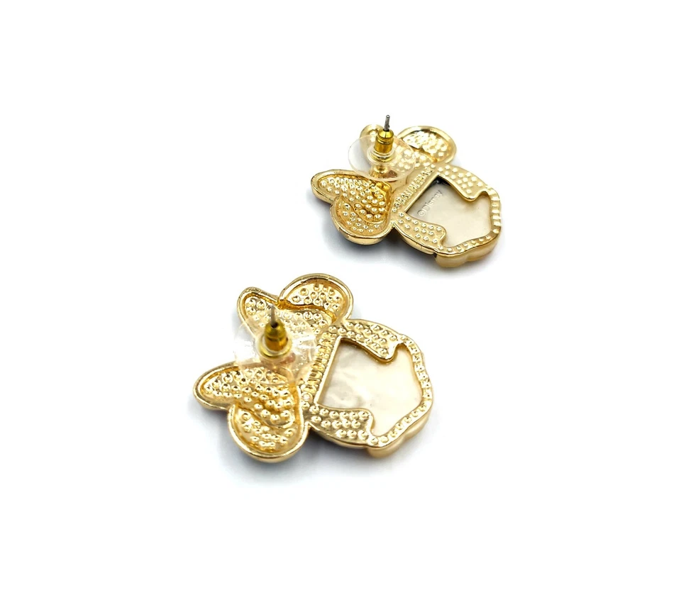 Pendientes Baublebar Disney Minnie Mouse Cristal Brillo Estrás Arco Beso Foto 3 de 4