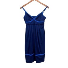 American Eagle Blue Empire Waist Mini Dress Adjustable Straps Women's Size Small