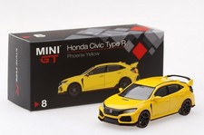 Mini GT Honda Civic Type R (FK8) Phoenix Yellow 1:64 Scale MiJo Exclusive
