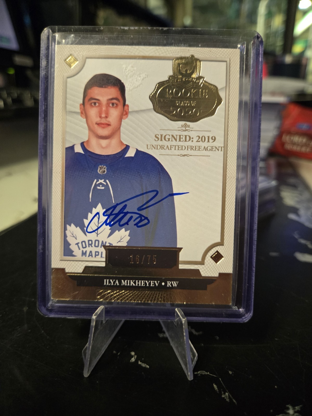 2019-20 UD The Cup Ilya Mikheyev Gold Foil Rookie Auto RC /75
