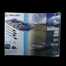Sevylor Colossus 400  2.8m/1.3m Boat with 4 Oars NEW OPEN BOX