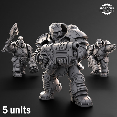 Adeptus Miniatures - Steel Wardens Space Dwarves Kill Team