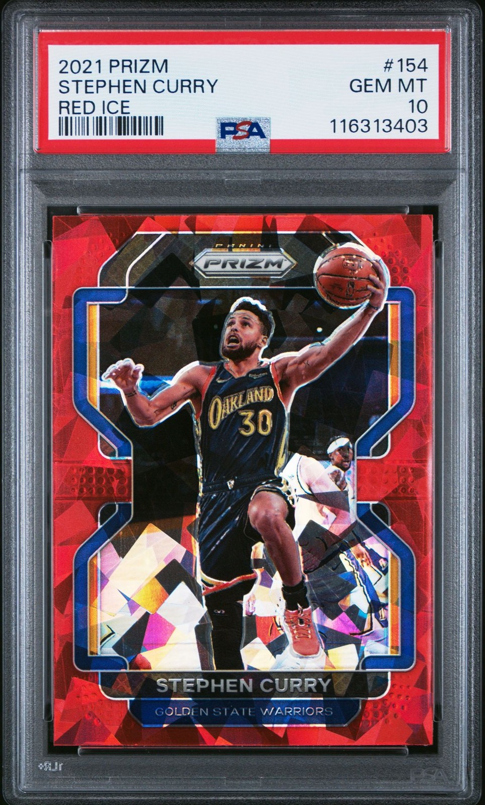 2021 Panini Prizm STEPHEN CURRY RED ICE #154 PSA 10 GEM MT
