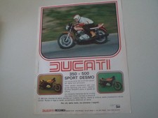 advertising Pubblicità 1977 MOTO DUCATI SPORT DESMO 350/500