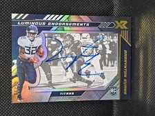 2020 Panini XR Luminous Endorsements #LE-DE Darrynton Evans RC Auto /99