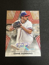 2023 Dane Dunning Topps Baseball Stars Autograph BSA-DD Gold /50 Sticker Auto