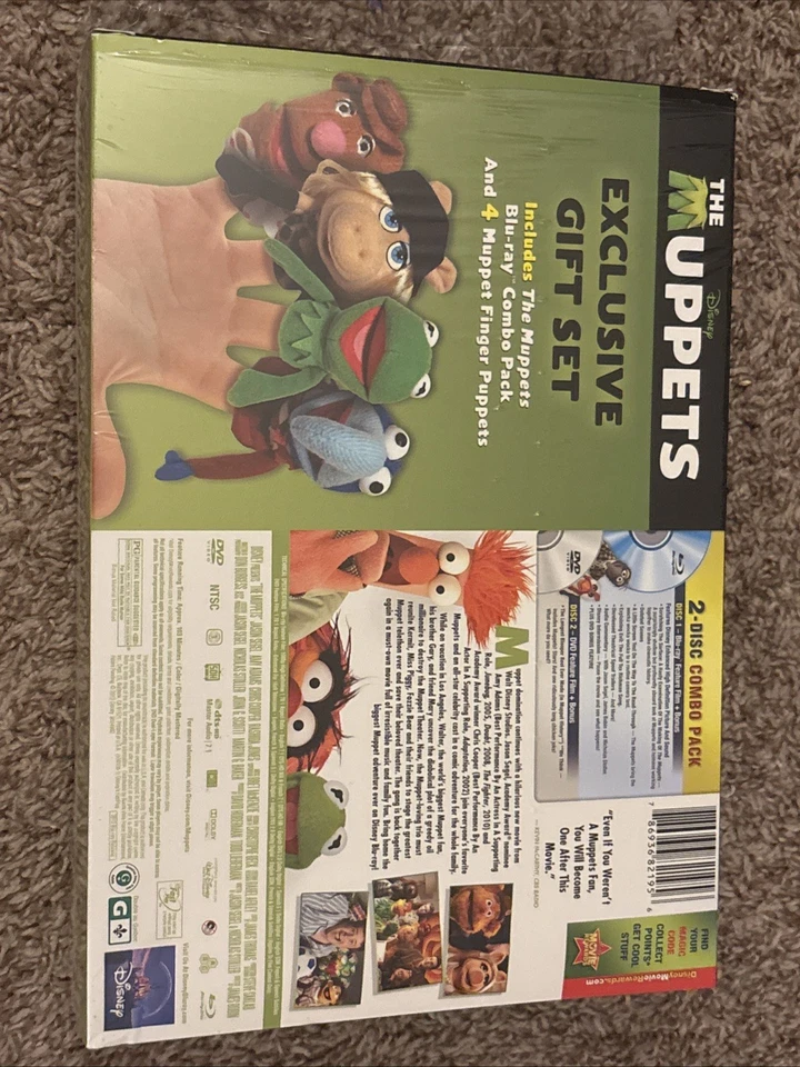 The Muppets Exclusive Finger Puppets And Box ONLY   *No Movie Or Code! - Imagem 4 de 4