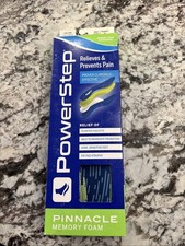 Powerstep Pinnacle Memory Foam Orthopedic Full Length Insoles Men 10-10.5 New G
