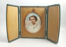 Hand Painted Early 20th Century Female Miniature Portrait  - Gilt Frame - Boxed