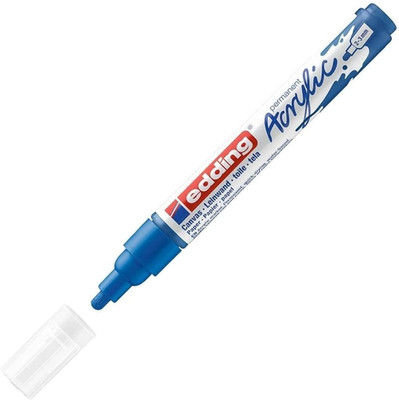 5100 Acrylic Marker Medium - Dark-Blue - 1 Waterproof Acrylic Paint Marker - rou