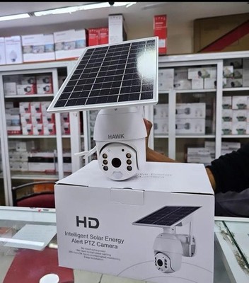 HAWK HD Solar Powered Wireless PTZ Outdoor IP Camera, Weatherproof, Wi-Fi