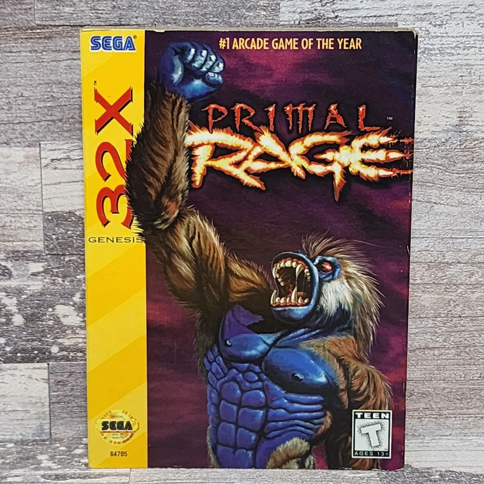 Primal Rage Sega Genesis 32X CIB Complete Tested - Image 2 of 4