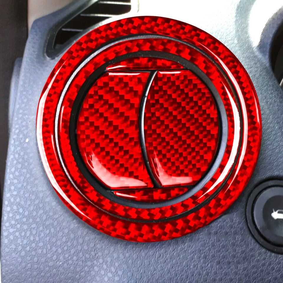 Kits completos de cubierta interior de fibra de carbono roja de 72 piezas para Ford Fiesta 2011-2019 Foto 2 de 4