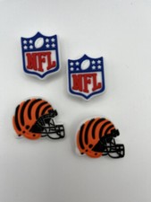 NFL Cincinnati Bengals Football Helmet For Crocs Shoe Charms Jibbitz - 4piece