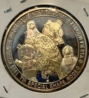 1995 ALBUQUERQUE INTL BALLOON FIESTA SPECIAL SHAPES .999 SILVER GOLD COIN RARE