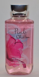 Details About New Bath Body Works Pink Chiffon Shower Gel Wash Shea Vitamin E Signature 10oz
