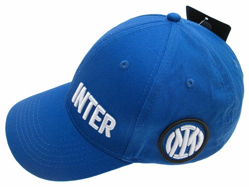 CAPPELLO Con Visiera BLU UFFICIALE INTER ORIGINALE NUOVO LOGO e SCRITTA  INTER | eBay