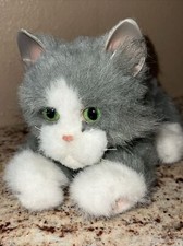 VTG Furreal Friends Kitten Grey Cat Tiger Electronics 2002 Works-Purrs Moves
