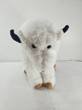 18" Vintage White Buffalo Stuffed Animal Plush Realistic