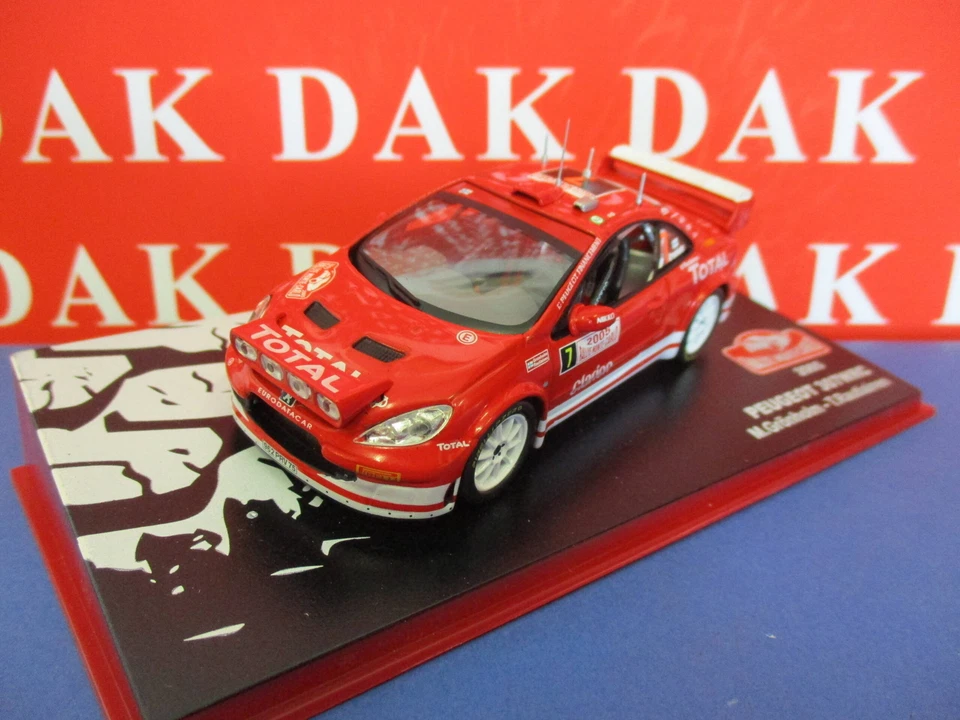 Die cast 1/43 Modellino Auto Peugeot 307 WRC Rally Monte Carlo 2005 M. Gronholm - Immagine 2 di 4