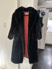 Jordache Faux Fur Coat Mink Long Trench Women’s