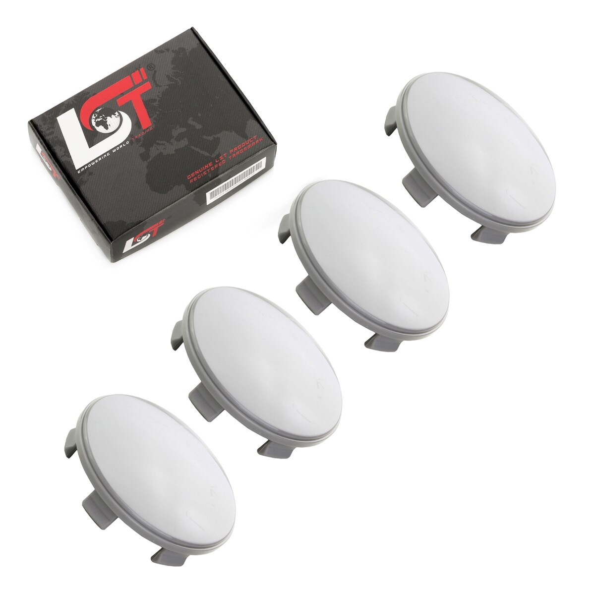 4X Hub Caps Wheel Caps Hub Cover Gray Ø 60Mm For LANCIA