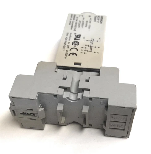 OMRON H3Y-2 Timer & DAYTON 2A584E Relay Socket Electronic Electric 0-30 seconds 