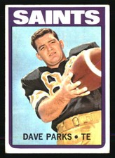 Dave Parks 1972 Topps #14 Football Card