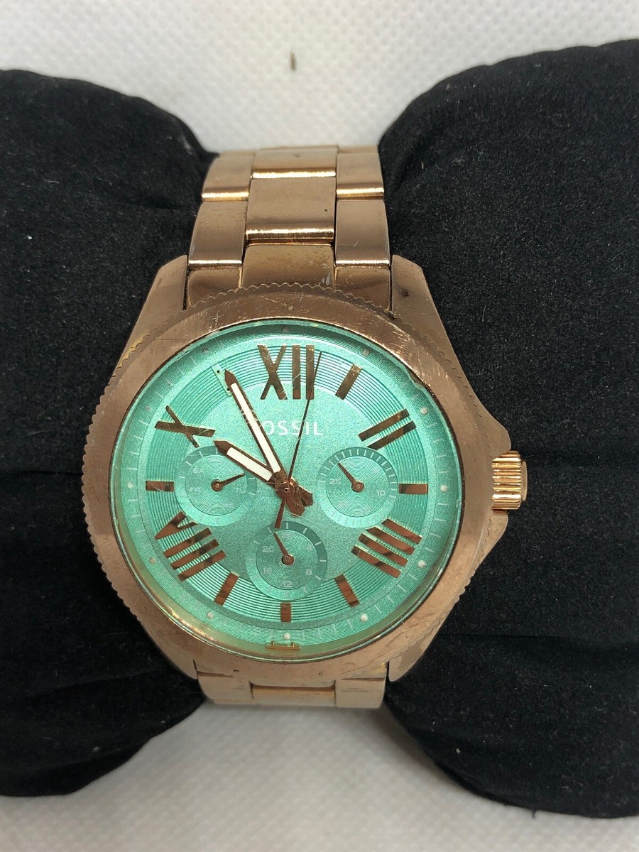 Fossil AM4540 New Battery Cecile Ladies Chronograph Watch 41MM 6.25\