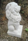 Latex lion mold 6.5"H x 3"W concrete plaster cement garden animal rubber mould