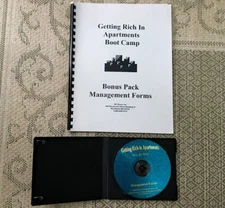 GETTING RICH IN APARTMENTS BOOTCAMP MANAGEMENT FORMS BOOK & CD BY DAVID LINDAHL
