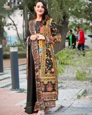 New Indian Party Wear Georgette Salwar Kameez With Fancy Dupatta For Women