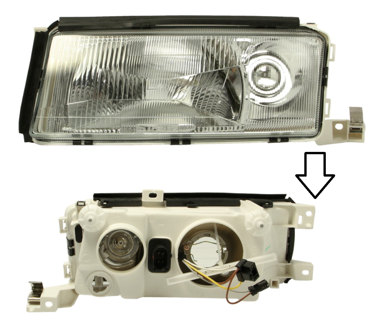 Phare gauche Skoda Octavia I 1996-2010 optique avant électrique manuel