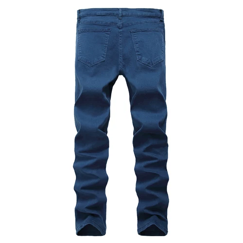 Herren Ripped Jeans Stretch Distressed Destroyed Tapered Leg Skinny Hose - Bild 49 von 51