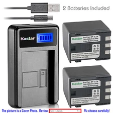 Kastar Battery LCD USB Charger for Canon NB-2L24 NB-2L & Canon FV500 FVM20 FVM30