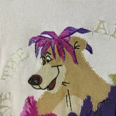 Vintage 1990 ICEBERG Save The Amazon Baloo Bear Disney Embroidery Vintage 1990 ICEBERG Save The Amazon Baloo Bear Disney Embroidery