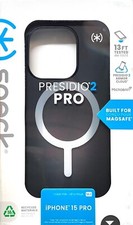 Speck - Presidio2 Pro Case with MagSafe for Apple iPhone 15 Pro - Black