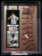 2005 Donruss Leather & Lumber #R-19 Jack Morris / Rod Carew Rivals #/2000