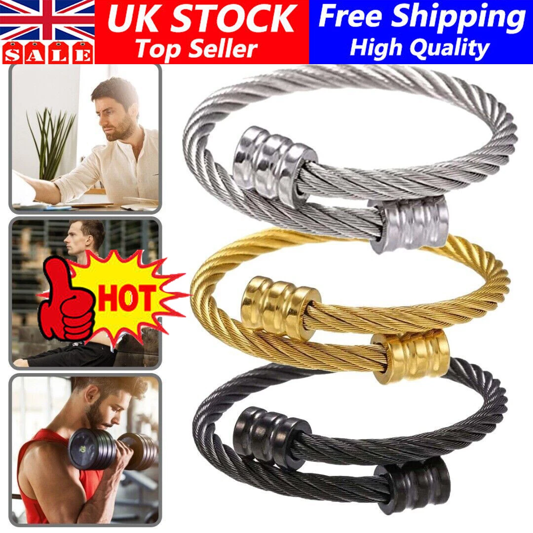 Mens titanium shop cuff bracelet
