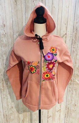 Mexican embroidered hoodie hotsell