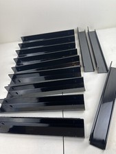 Floating Shelves for Vinyl Record, 15" Black Acrylic Wall Shelf