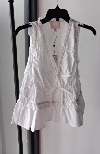 Women Cinq A Sept V-neck Lace Sleeveless A-line Tank Top - Bild 4 von 11