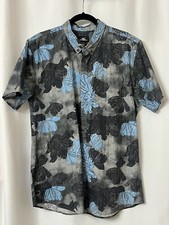 O'Neill Classic Fit XLarge Button Down Casual Shirt Travel Tropical Floral B34 