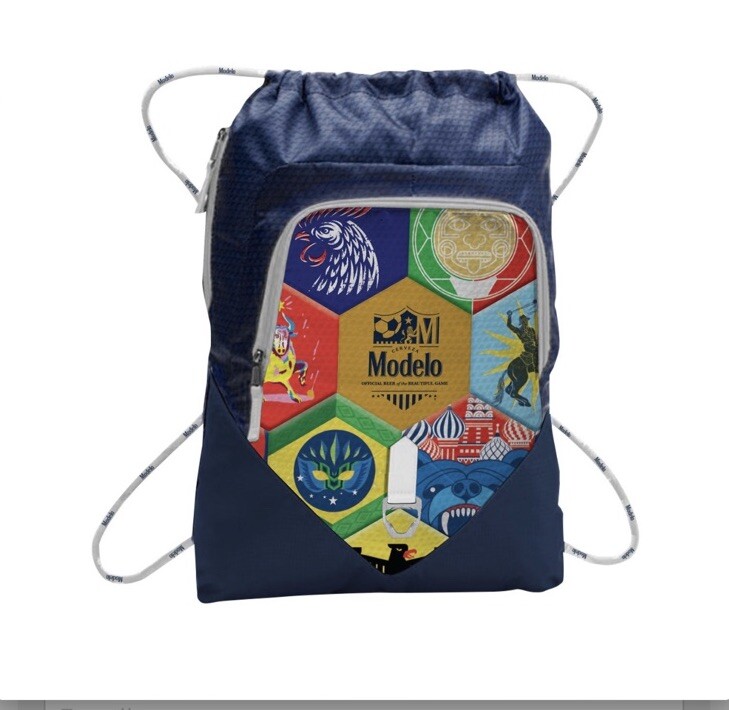 Modelo Soccer Design Drawstring Bag Backpack With… - image 1